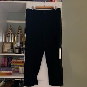 a new day Black Straight-Leg Slim Ankle Cuffed Pants